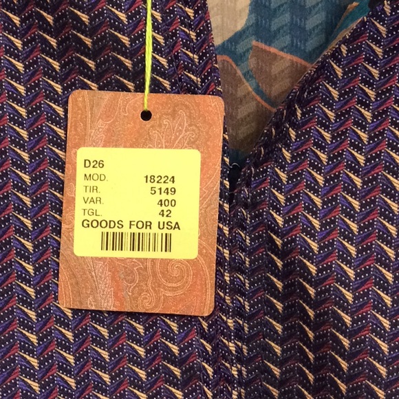 ETRO silk peplum jacket NWT $2460 size 4 - Picture 8 of 13